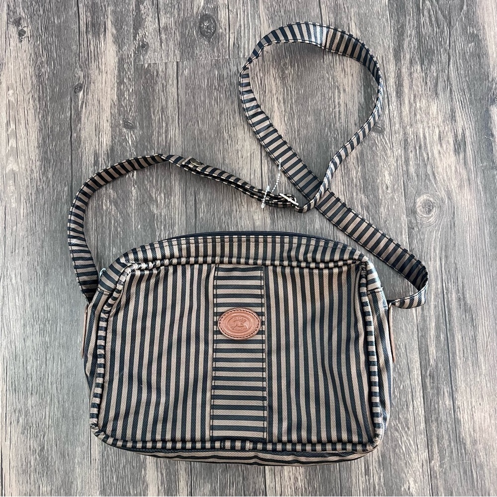 Vintage Allen Edwards Leather Trim Purse